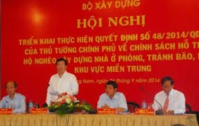 Chính phủ với người dân ngày 30/9/2014: Cải thiện nhà ở cho hộ nghèo vùng lũ miền Trung