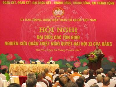 Đời sống tôn giáo ngày 19/9/2014: Đoàn kết tôn giáo, gắn đạo với đời