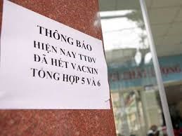 Theo dòng thời sự ngày 29/9/2014: “Cháy” vắc xin dịch vụ cho trẻ: Đâu là nguyên nhân?