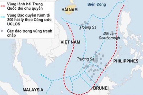 Yêu sách đường 9 đoạn của Trung Quốc ảnh hưởng đến nhiều nước trong khu vực.