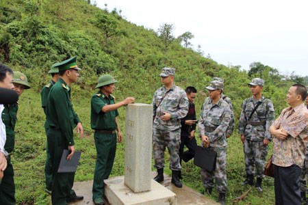 Biên giới xanh ngày 07/4/2015: Xây dựng biên giới Việt - Trung hòa bình hữu nghị.