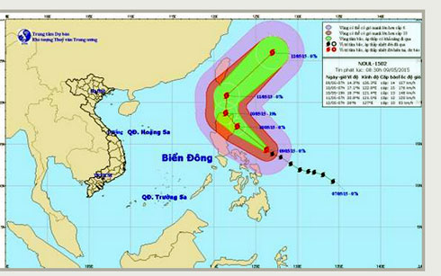 Thời sự trưa ngày 09/5/2015: Cơn bão có tên quốc tế Noul đang tiến vào biển Đông với tốc độ cực nhanh.