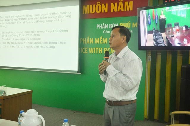 Quản lý dinh dưỡng cho cây lúa bằng phần mềm tiên tiến RCM (9/7/2016)