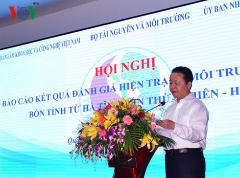 Bộ Tài nguyên và Môi trường công bố kết quả đánh giá hiện trạng môi trường biển các tỉnh từ Hà Tĩnh đến Thừa Thiên - Huế, sau vụ xả thải của Công ty TNHH Hưng Nghiệp – Formosa hồi tháng 5 vừa qua (Thời sự trưa 22/8/2016)