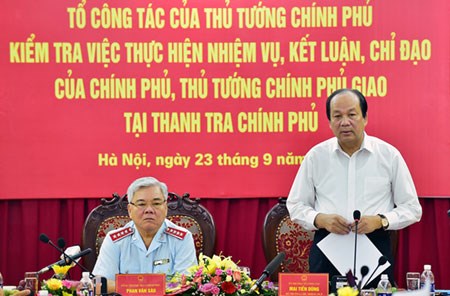 Bộ trưởng, Chủ nhiệm Văn phòng chính phủ Mai Tiến Dũng yêu cầu Thanh tra Chính phủ phải thay đổi lề lối làm việc, đồng thời công khai với dư luận về những việc bị chậm trễ (Thời sự chiều 23/9/2016)