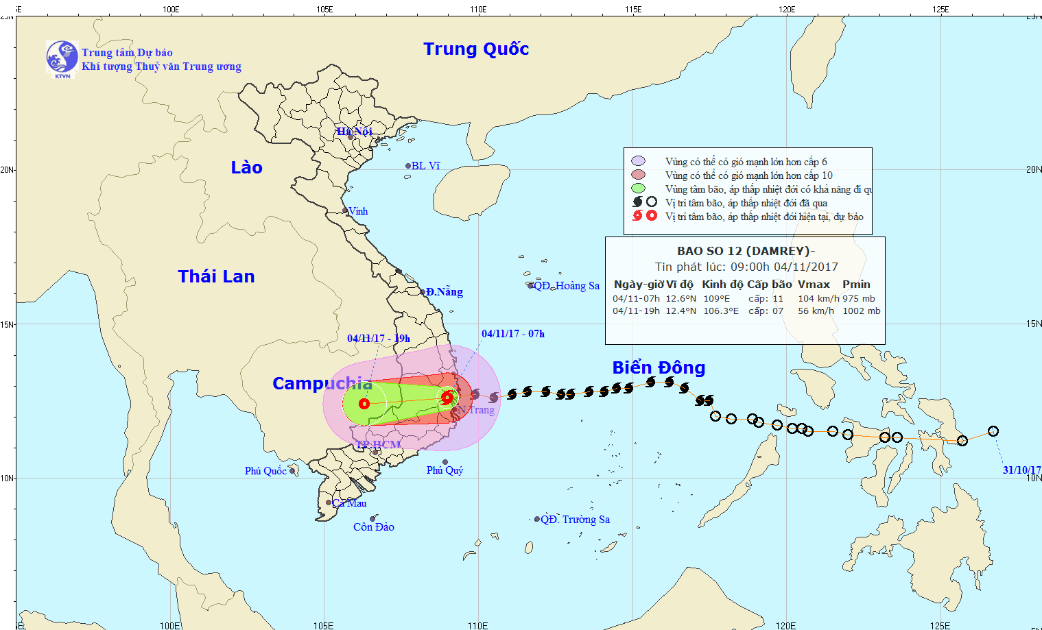 Các địa phương gấp rút triển khai các biện pháp ứng phó với cơn bão số 12 (04/11/2017)