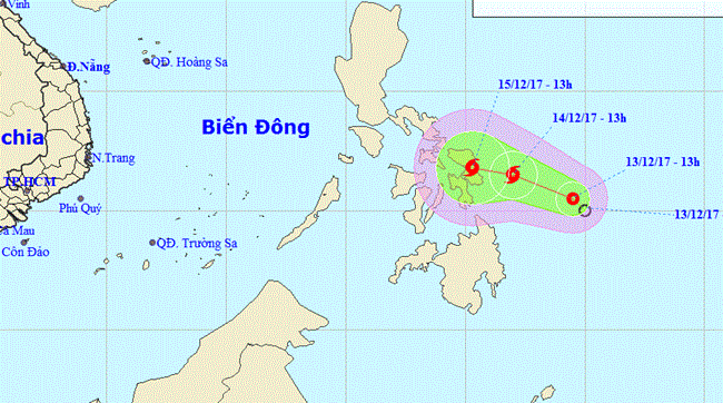 Áp thấp nhiệt đới gần biển Đông có khả năng mạnh lên thành bão (Thời sự đêm 13/12/2017)