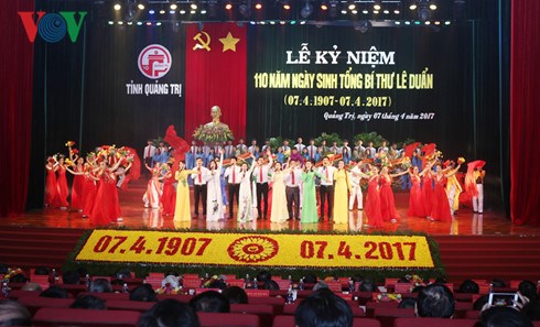 Tổng Bí thư Nguyễn Phú Trọng dự Lễ kỷ niệm 110 năm Ngày sinh Tổng Bí thư Lê Duẩn (Thời sự trưa 7/4/2017)
