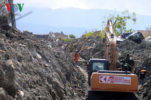 Công tác khắc phục hậu quả động đất sóng thần tại Indonesia (10/10/2018)