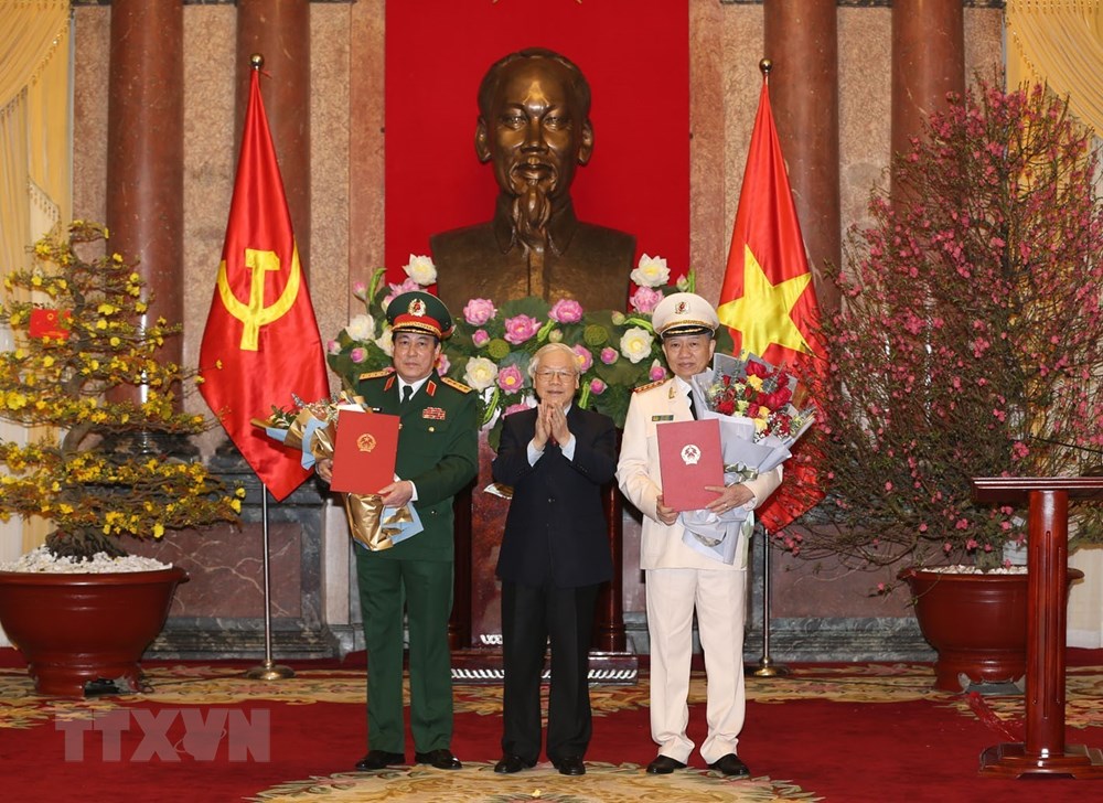 Tổng Bí thư, Chủ tịch nước Nguyễn Phú Trọng chủ trì lễ phong cấp hàm đại tướng cho 2 cán bộ cấp cao của công an và quân đội (Thời sự chiều 29/1/2019)