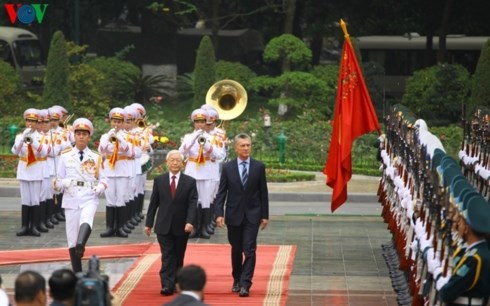 Tổng Bí thư, Chủ tịch nước Nguyễn Phú Trọng đón và hội đàm với Tổng thống Argentina Mauricio Macri (Thời sự trưa 20/2/2019)