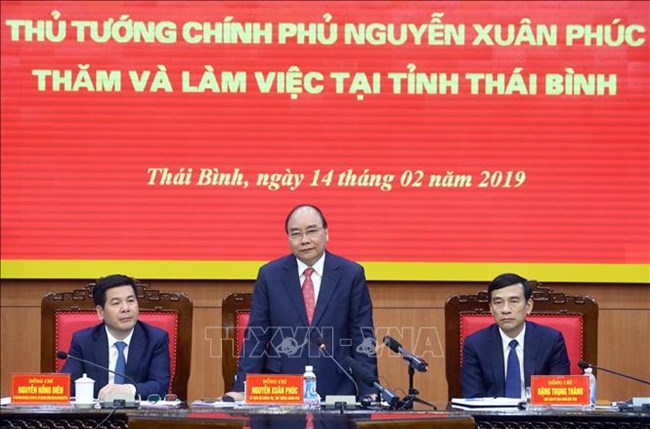 Thủ tướng Nguyễn Xuân Phúc làm việc với lãnh đạo tỉnh Thái Bình (Thời sự chiều 14/2/2019)