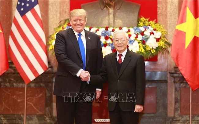 Tổng Bí thư, Chủ tịch nước Nguyễn Phú Trọng hội đàm với Tổng thống Mỹ Donald Trump (Thời sự trưa 27/2/2019)