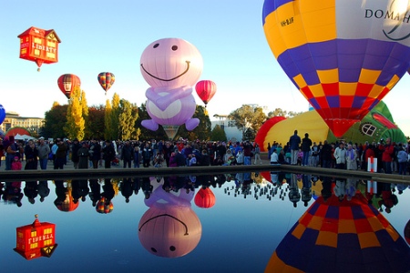Lễ hội khinh khí cầu Canberra ở Australia (11/3/2019)
