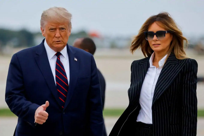 Tổng thống Mỹ Donald Trump và đệ nhất phu nhân Melania Trump mắc Covid-19 (2/10/2020)