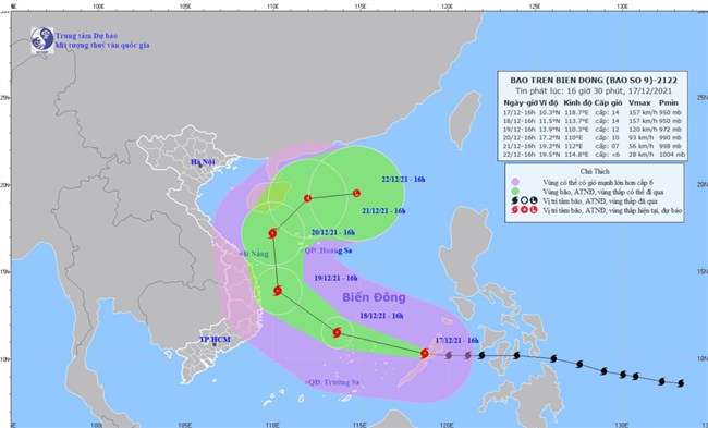 THỜI SỰ 21H30 ĐÊM 17/12/2021: Bão RAI với cường độ rất mạnh đã vào Biển Đông thành cơn bão số 9

CHƯA CÓ BĂNG