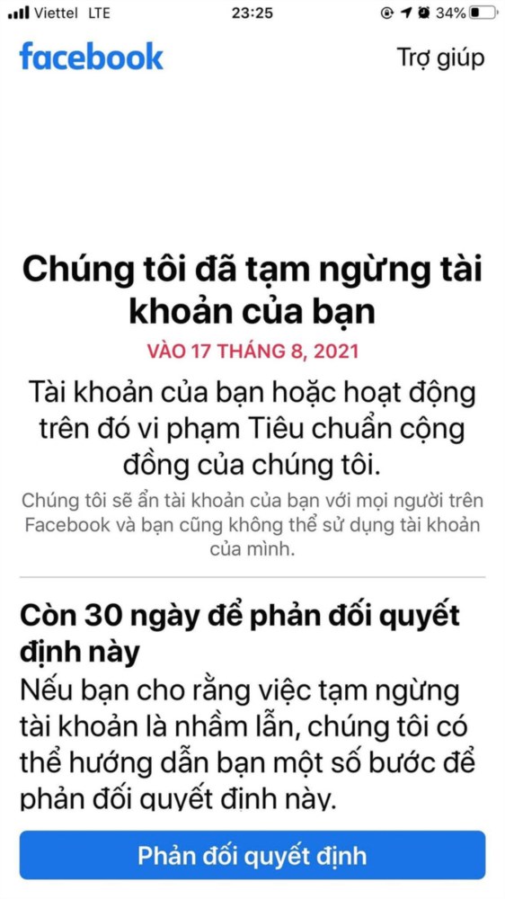 Tài khoản Facebook “bốc hơi” – Giới hạn của phép tắc cộng đồng ! (22/08/2021)