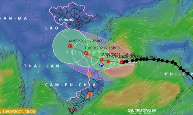 THỜI SỰ 18H CHIỀU 10/09/2021: Bão số 5 giật cấp 12 còn cách bờ biển Quảng Trị, Quảng Nam khoảng 380km