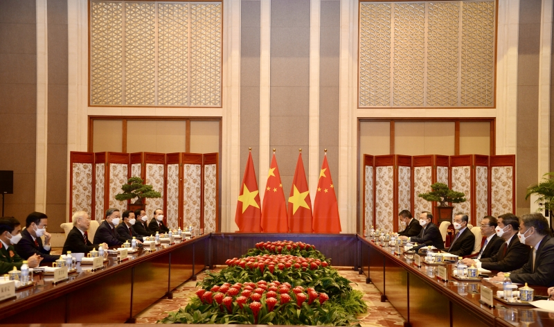 Tổng Bí thư Nguyễn Phú Trọng hội kiến Thủ tướng Quốc vụ viện Trung Quốc Lý Khắc Cường  (1/11/2022)