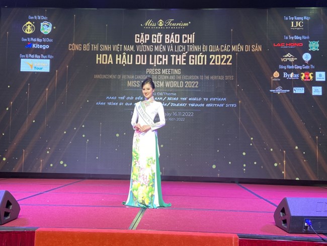 Công bố gương mặt đại diện Việt Nam tham gia cuộc thi Hoa hậu Du lịch thế giới 2022 (16/11/2022)
