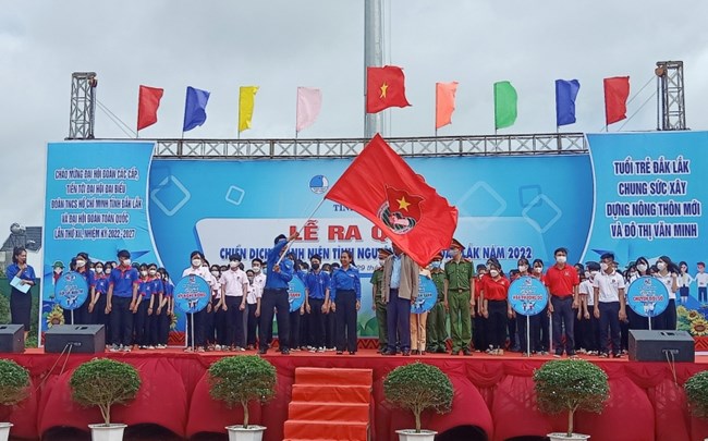 Đắk Lắk: Ra quân chiến dịch thanh niên tình nguyện Hè-2022 (29/5/2022)