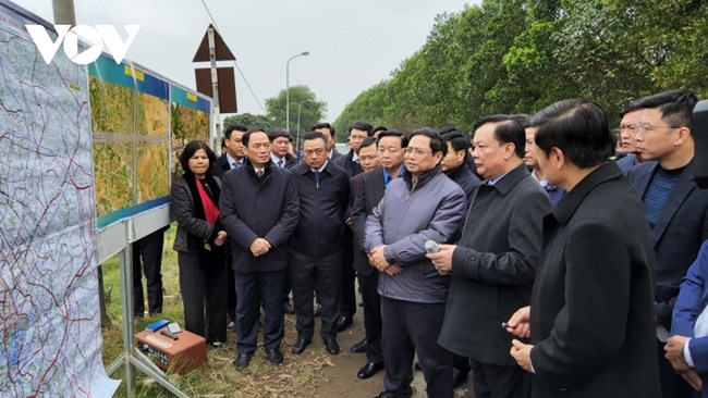 Kiểm tra Dự án đường Vành đai 4: Thủ tướng biểu dương Hà Nội, Bắc Ninh, Hưng Yên (27/1/2023)