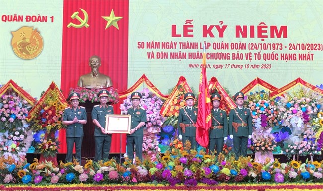 Quân đoàn 1 Kỷ niệm 50 năm ngày truyền thống, đón nhận Huân chương bảo vệ Tổ quốc Hạng Nhất (17/10/2023)