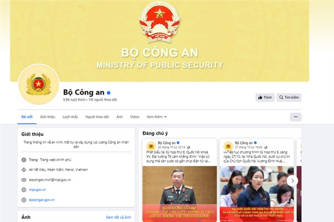 THỜI SỰ 21H30 ĐÊM 31/10/2023: Bộ Công an chính thức cung cấp thông tin trên mạng xã hội Facebook