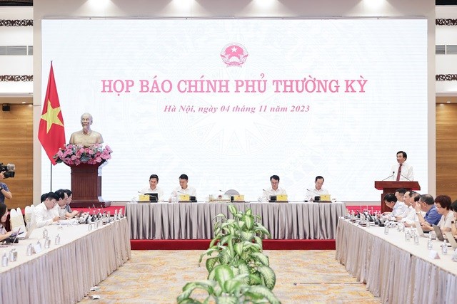 Họp báo Chính phủ thường kỳ tháng 10 (4/11/2023)
