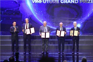 Giải thưởng Chính VinFuture 2023 vinh danh Công nghệ sản xuất năng lượng xanh bằng pin mặt trời và lưu trữ bằng pin Lithium-ion (20/12/2023)
