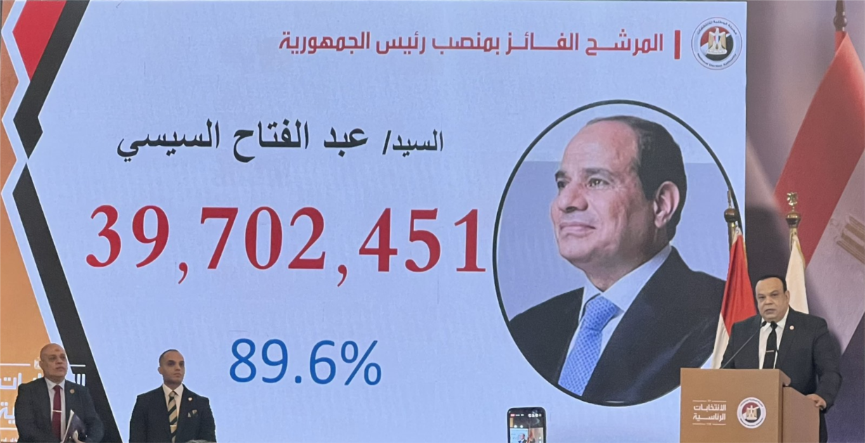 Đương kim Tổng thống Ai Cập Abdel Fattah El Sisi chính thức đắc cử nhiệm kỳ thứ ba (18/12/2023)