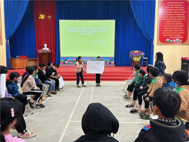 Quỹ Vì Tầm vóc Việt hỗ trợ nâng cao nhận thức về quyền trẻ em cho các em nhỏ Lào Cai (18/12/2023)
