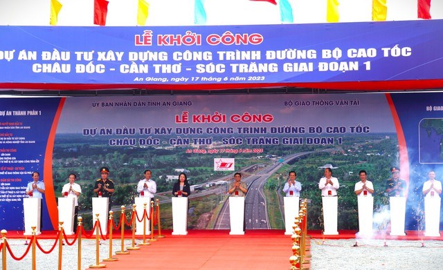 Khởi công cao tốc Châu Đốc - Cần Thơ – Sóc Trăng giai đoạn 1 (17/6/2023)