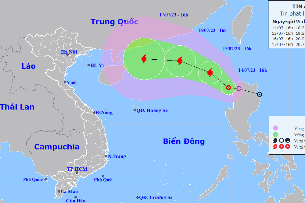 THỜI SỰ 21H30 ĐÊM 14/7/2023: Sau khi đi vào Biển Đông trong đêm nay hoặc sáng mai, áp thấp nhiệt đới có khả năng sẽ mạnh lên thành bão.