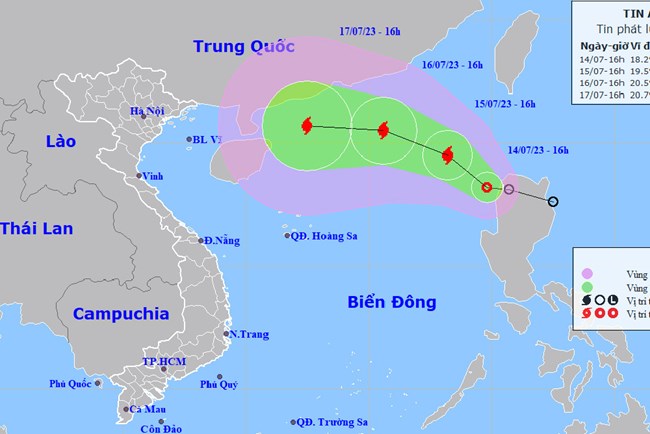 THỜI SỰ 21H30 ĐÊM 14/7/2023: Sau khi đi vào Biển Đông trong đêm nay hoặc sáng mai, áp thấp nhiệt đới có khả năng sẽ mạnh lên thành bão.