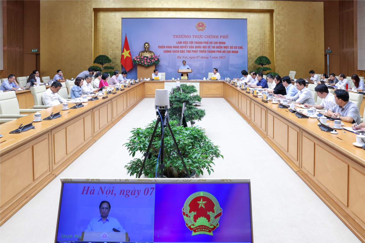 THỜI SỰ 18H CHIỀU 7/7/2023: Thủ tướng Phạm Minh Chính chủ trì cuộc làm việc với TPHCM triển khai Nghị quyết của Quốc hội về thí điểm một số cơ chế, chính sách đặc thù phát triển TPHCM.
