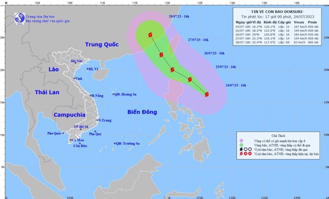 THỜI SỰ 21H30 ĐÊM 24/7/2023: Các tỉnh, thành phố ven biển từ Quảng Ninh đến Khánh Hòa chủ động ứng phó với bão DOKSURI trên vùng biển phía Đông của Philippines