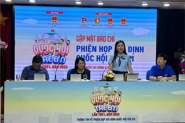 Phiên họp giả định “Quốc hội trẻ em” lần thứ I - năm 2023 sẽ diễn ra trong 2 ngày 9 và 10/9/2023 (30/8/2023)