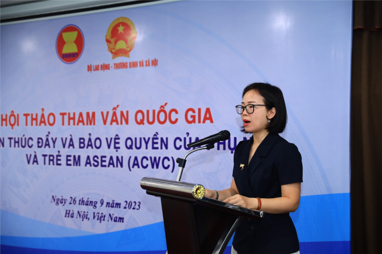 Thúc đẩy và bảo vệ quyền của phụ nữ và trẻ em trong ASEAN  (26/09/2023)