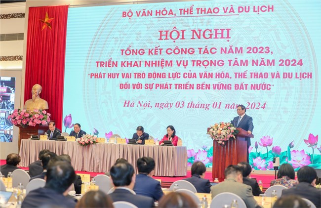 Thủ tướng: Năm 2024 ngành VHTTDL sẽ tạo ra khí thế mới, động lực mới, thành công mới (3/1/2023)