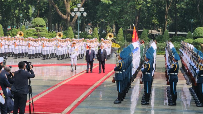 Thủ tướng Phạm Minh Chính chủ trì Lễ đón Thủ tướng Trung Quốc Lý Cường thăm chính thức Việt Nam (13/10/2024)