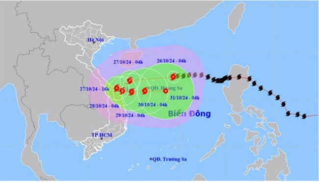 THỜI SỰ 18H CHIỀU 26/10/2024: Bão số 6 mạnh lên giật cấp 15. Dự báo, từ chiều tối và đêm nay đến đêm ngày 28/10, ở khu vực Quảng Bình đến Quảng Ngãi có mưa rất to với tổng lượng mưa phổ biến từ 300-500mm, cục bộ có nơi trên 700mm