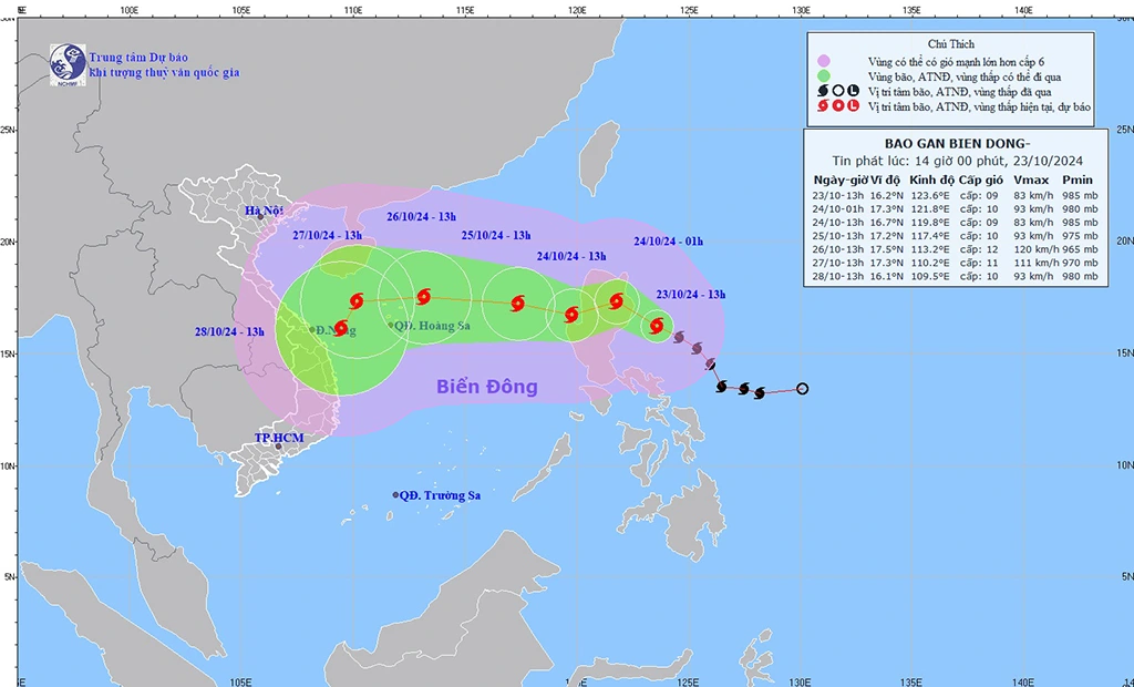 THỜI SỰ 18H CHIỀU 24/10/2024: Bão Trà Mi đi vào Biển Đông và trở thành bão số 6 trong năm nay
