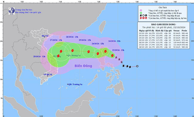 THỜI SỰ 18H CHIỀU 24/10/2024: Bão Trà Mi đi vào Biển Đông và trở thành bão số 6 trong năm nay