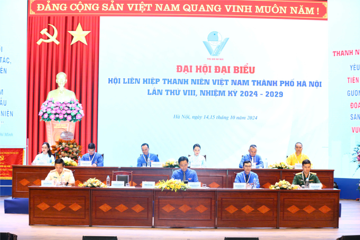 Đại hội Hội Liên hiệp thanh niên Việt Nam thành phố Hà Nội lần thứ 8 (15/10/2024)