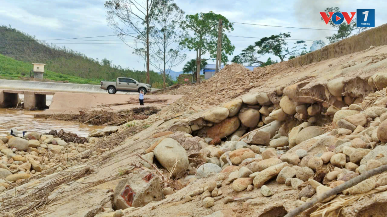 Sau bão, nhiều đoạn đê điều, công trình thủy lợi ở Quảng Ninh cần gia cố, sửa chữa (08/10/2024)