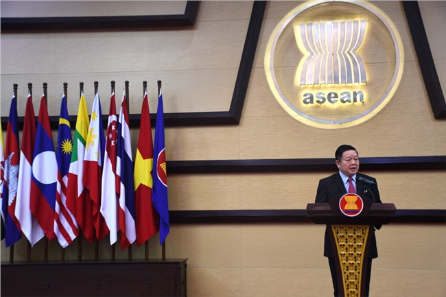 Tổng thư ký ASEAN họp báo thông báo kết quả Hội nghị cấp cao ASEAN 44-45 (15/10/2024)