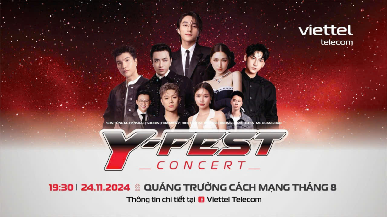 Siêu nhạc hội Viettel Y-Fest 2024 được tổ chức tại Phố đi bộ Hà Nội vào ngày 24/11 (06/11/2024)