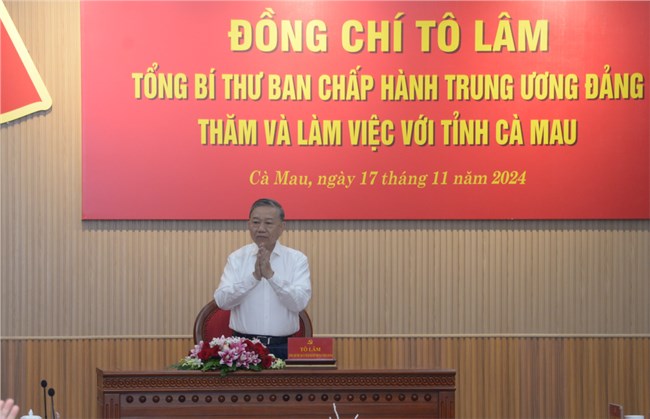 THỜI SỰ 18H CHIỀU 17/11/2024: Tổng Bí thư Tô Lâm làm việc với Ban Thường vụ Tỉnh ủy Cà Mau.