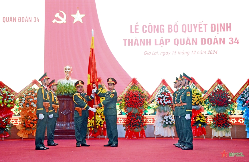 Công bố thành lập Quân đoàn 34 (Bộ Quốc phòng) (15/12/2024)